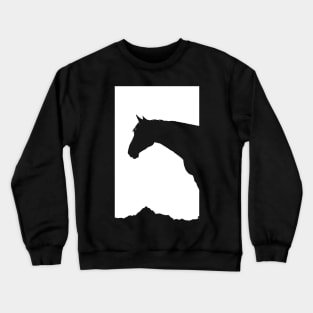 Horse Head Design - Horse Lover Gift - Equestrian Mustang Wild Horse Clothes Crewneck Sweatshirt